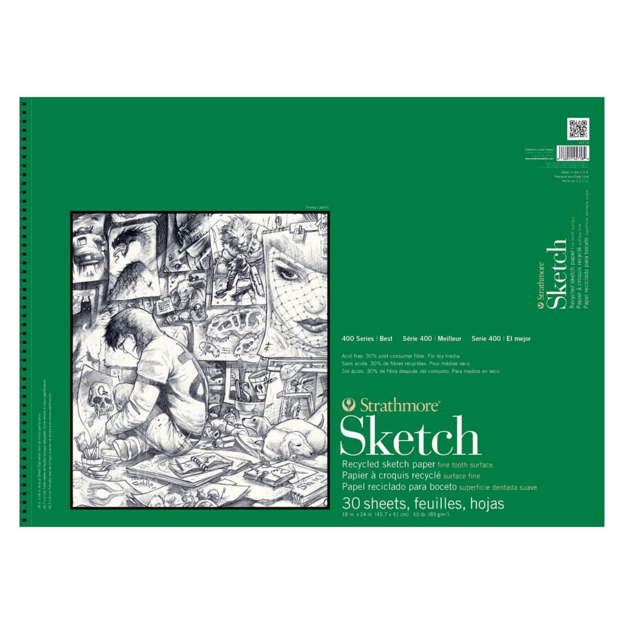Strathmore® 400 Series Recycled Sketch Paper Pad